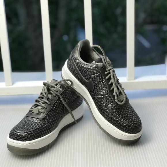 NWT Nike Air Force 1 Upstep PRM Mtls Pewter WMNS - Picture 4 of 8